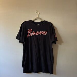 Braves L tee-shirt. 
Brand (‘47)
Color (Navy blue)